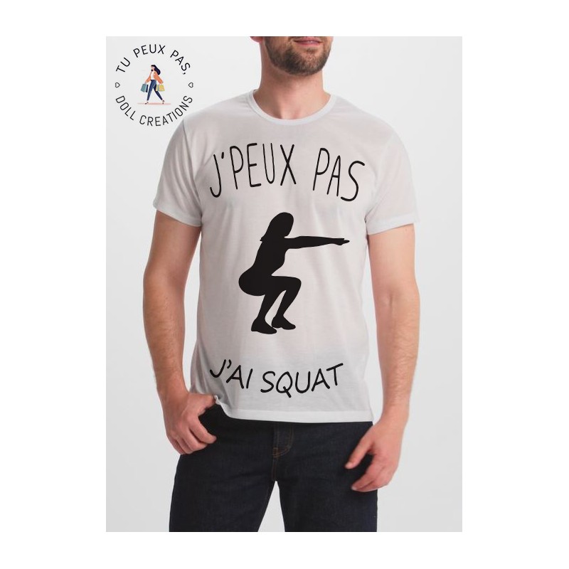 T-shirt je peux pas j'ai squat - Adulte