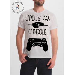 T-Shirt Je peux pas j'ai console - Cadeau Pro Gamer