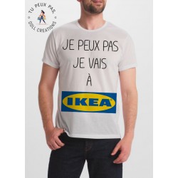 t-shirt je peux pas j'ai ikea - cadeau homme