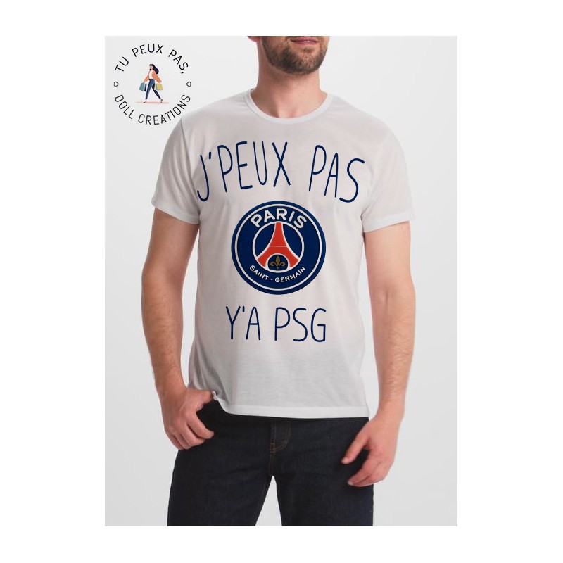 T-shirt j'peux pas y'a Paris PSG - cadeau homme football