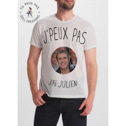T-shirt je peux pas j'ai Julien Clerc - cadeau homme