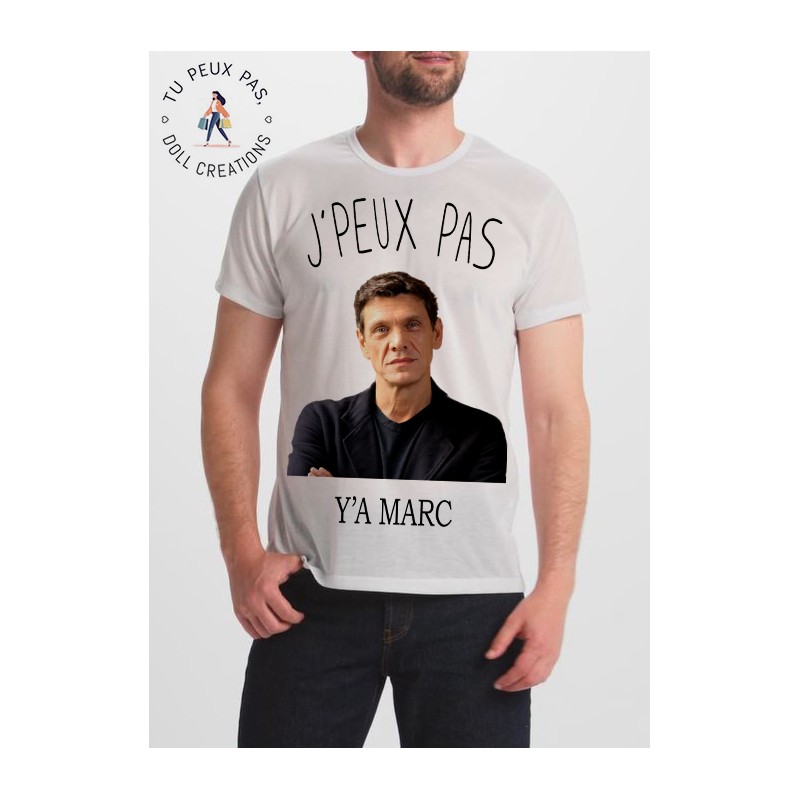 T-shirt je peux pas j'ai Marc Lavoine - cadeau homme