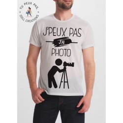 T-Shirt Je peux pas J'ai Photo - Cadeau homme photographe
