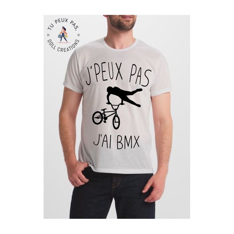T-shirt j'peux pas j'ai BMX - cadeau homme