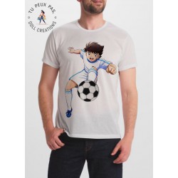 TShirt Olive et Tom Captain Tsubasa Manga Cartoon Nouveau Football  - Adulte