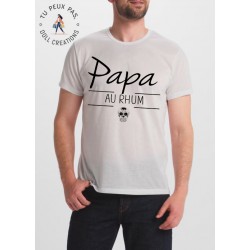 t-shirt Papa au rhum - cadeau homme