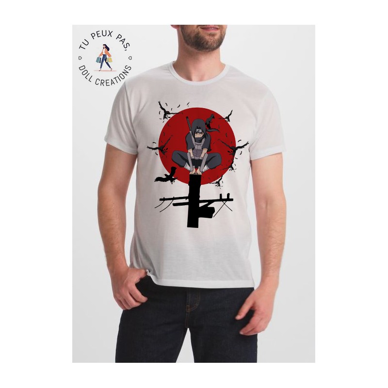 T-shirt itachi sharingan - Homme