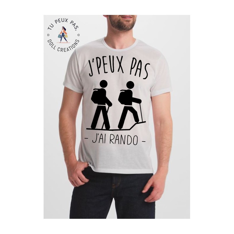 T-shirt j'peux j'peux pas j'ai randonnée - cadeau homme