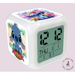 Réveil personnalisé – Idée cadeau et design unique - Stitch