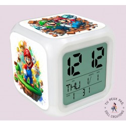 Réveil personnalisé – Idée cadeau et design unique - Mario Bross