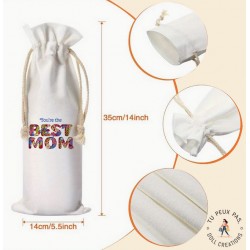 Sac à bouteille de vin - Best Mom meilleure maman - cadeaux maman