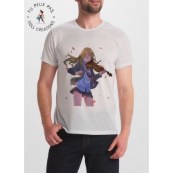 T-Shirt Your Lie in April manga - homme