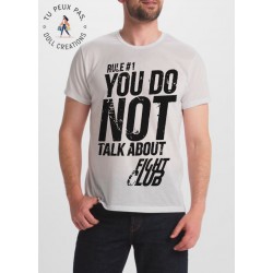 T-Shirt regle 1 Tu ne parles pas du Fight club - homme