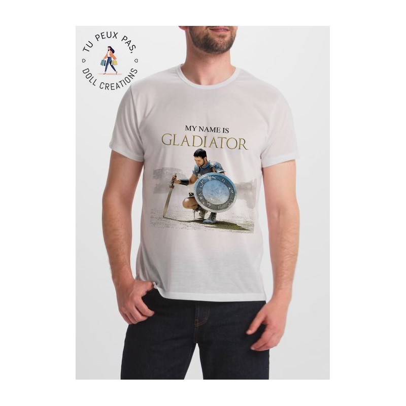 T-Shirt my name is gladiator - homme
