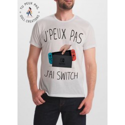T-shirt je peux pas j'ai nintendo switch - homme gamer