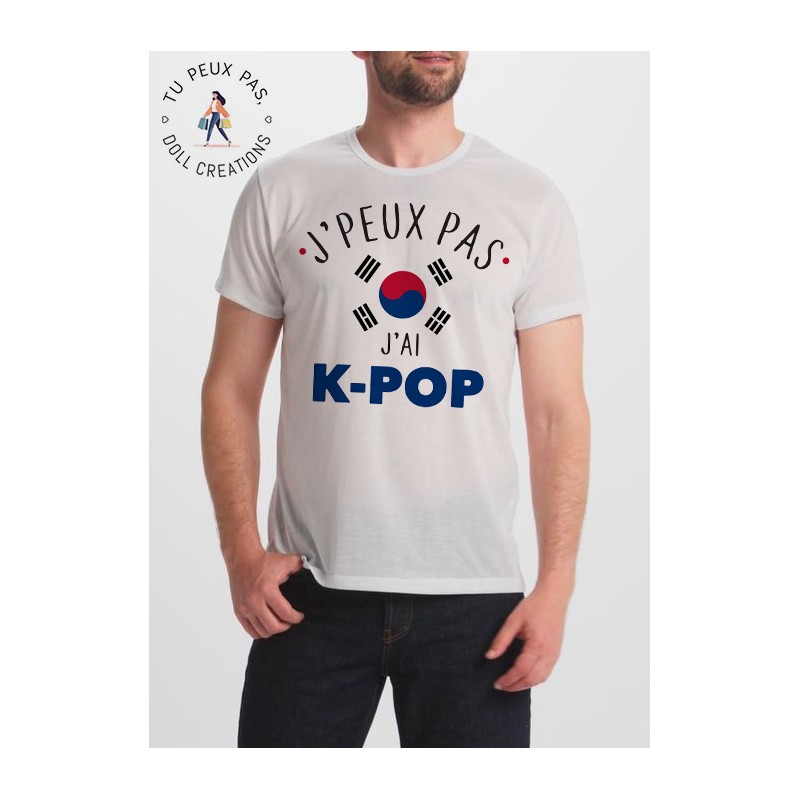 T-Shirt J'peux pas j'ai k-pop - cadeau homme