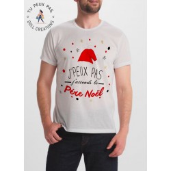 T-shirt Je peux pas j'attends le père noel - Homme