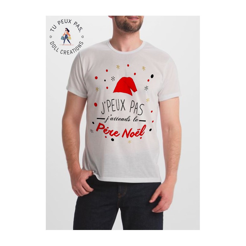 T-shirt Je peux pas j'attends le père noel - Homme