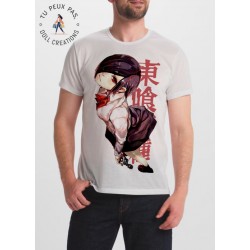 T-shirt Tokyo Ghoul Touka Manga - Dessin Anime - Homme