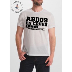 T-shirt Abdos en cours veuillez patienter - Homme