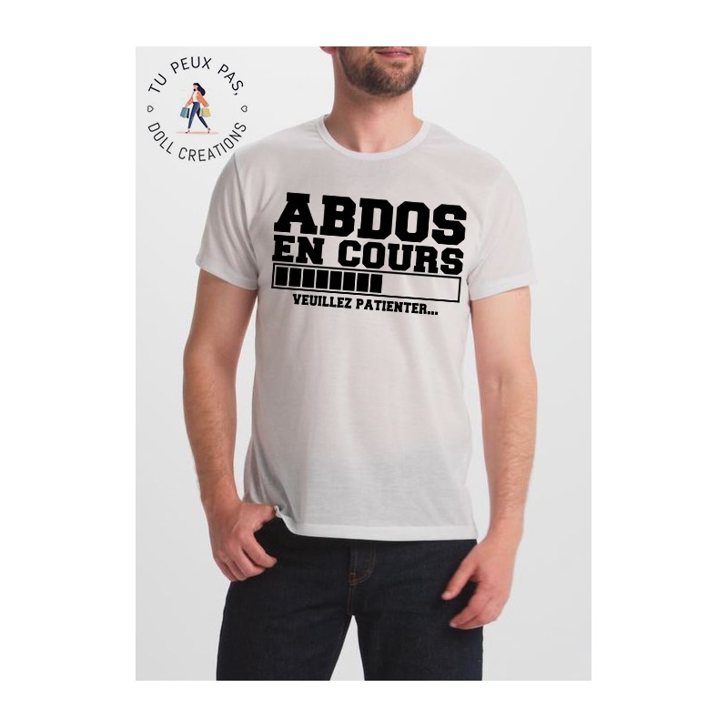 T-shirt Abdos en cours veuillez patienter - Homme