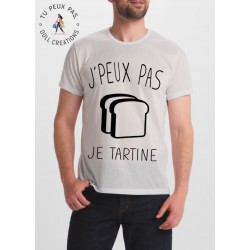 t-shirt j'peux pas jetartine - cadeau homme