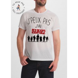 T-shirt je peux pas j'ai red dead redemption pour homme
