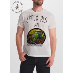 T-shirt je peux pas j'ai farming pour homme
