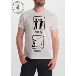 T-shirt la vie de pêcheur est facile - Homme