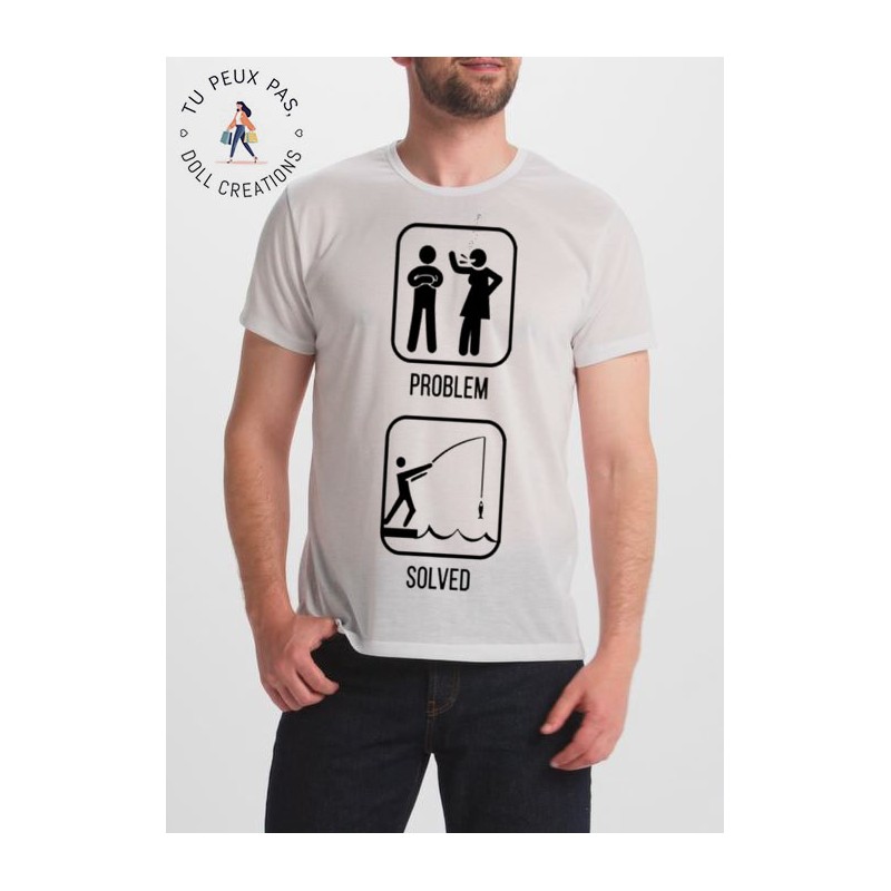 T-shirt la vie de pêcheur est facile - Homme