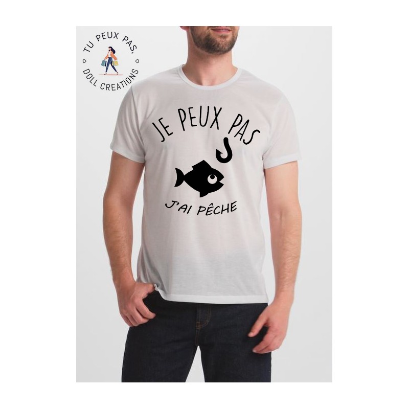 T-shirt Je peux pas j'ai pêche - homme