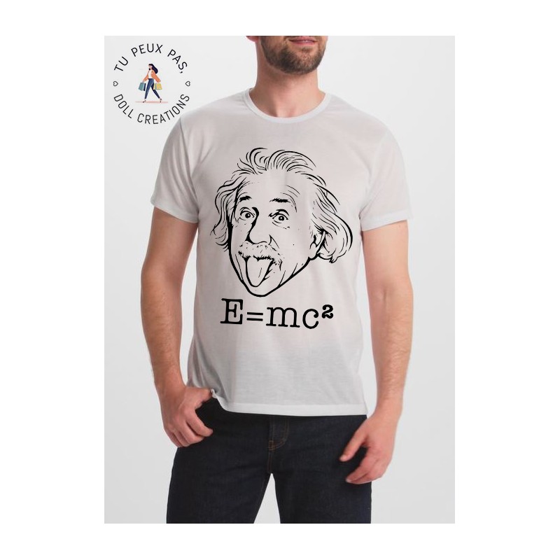 t-shirt E MC2 Einstein- cadeau homme