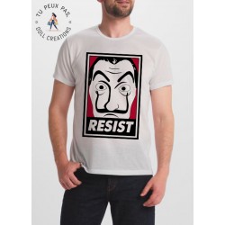 T-shirt Resist Masque de dali - cadeau homme
