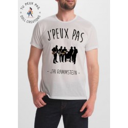 T-shirt j'peux pas j'ai rammstein - cadeau homme