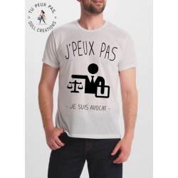 T-shirt j'peux pas je suis avocat - cadeau homme