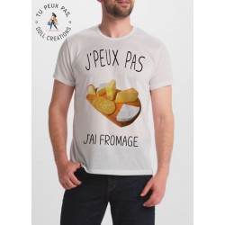 T-shirt Je peux pas j'ai fromage - homme cadeau