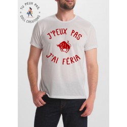 T-shirt j'peux pas j'ai feria - homme cadeau