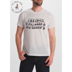 T-shirt je peux pas y'a stranger things guirlande pour homme
