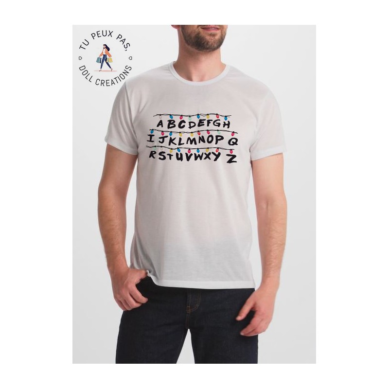 T-shirt je peux pas y'a stranger things guirlande pour homme