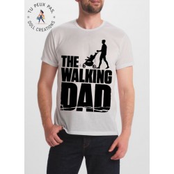 T-shirt The Walking DAD - cadeau homme walking dead