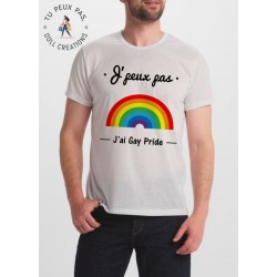 t-shirt je peux pas j'ai gay pride - cadeau homme
