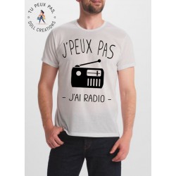 t-shirt je peux pas j'ai radio - cadeau homme