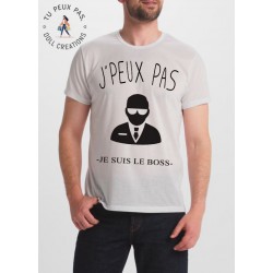 t-shirt je peux pas je suis le boss - cadeau homme