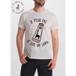 t-shirt je peux pas je suis un lama Kuzko mégalo - cadeau homme