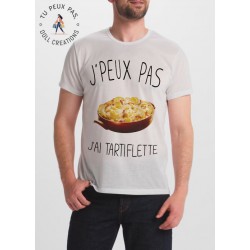 T-shirt j'peux pas J'ai tartiflette - cadeau homme