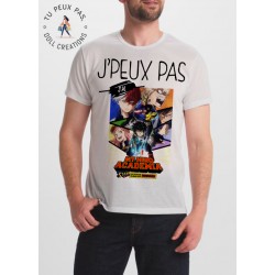 T-shirt j'peux pas J'ai My hero Acadomia - cadeau homme