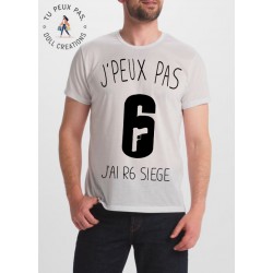 T-shirt j'peux pas J'ai rainbow six siege - cadeau homme gamer
