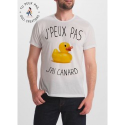 T-shirt j'peux pas J'ai canard - cadeau homme