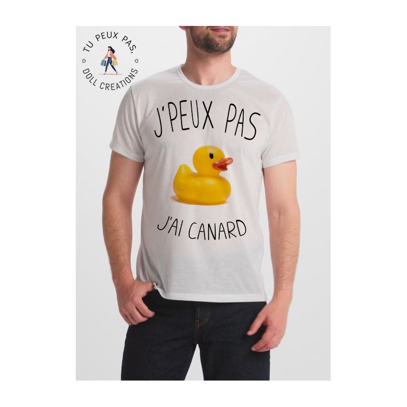 T-shirt j'peux pas J'ai canard - cadeau homme