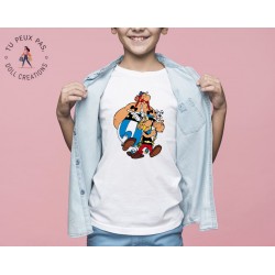 T-shirt Asterix et Obelix - Cadeau enfant fille et garçon